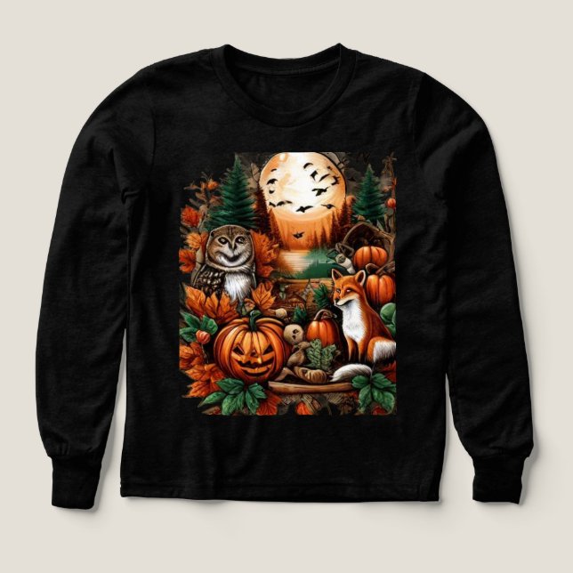 Herbsttiere und Pumpkins (Design Vorderseite)