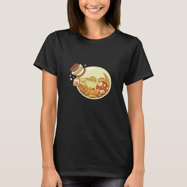 Herbsttrank Mit Fröschchen Klassisch T-Shirt (Vorderseite)