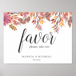 Herbsttraum | GASTGESCHENK HOCHZEIT Poster