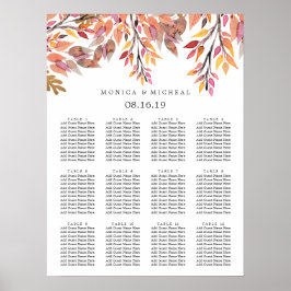 Herbsttraum | Hochzeitssitzdiagramm Poster
