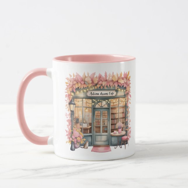 Herbstträume Café Tasse — Gemütliche florale Buchh (Links)