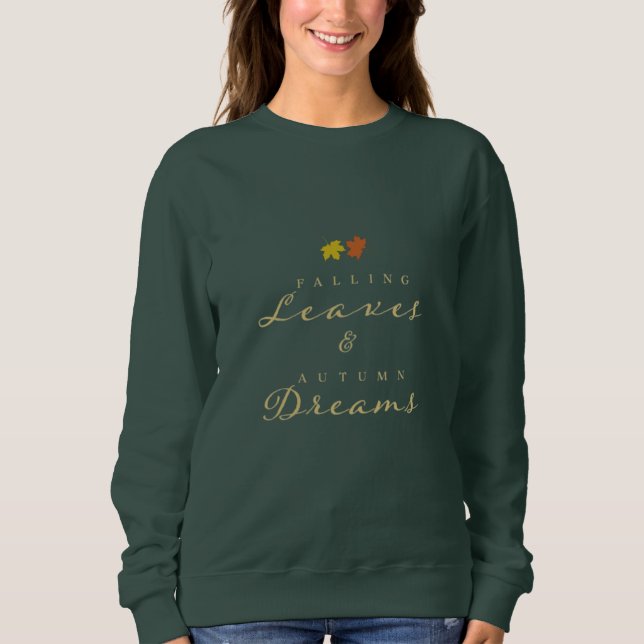 Herbstträume - Chic Fall Festive Sweatshirt (Vorderseite)