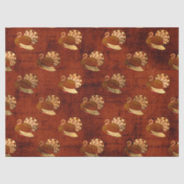 Herbsttruthühner im Braunkohlentuch Seidenpapier