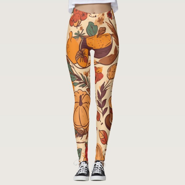 Herbstüberfluss Leggings (Vorderseite)