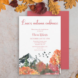 Herbstummis Herbst-Bergland-Brautparty Einladung