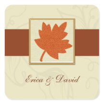 HerbstUmschlag Aufkleber