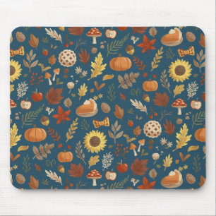 Herbstuntergänge mit einem Hauch von Erntedank Mousepad