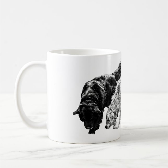 Herbstunternehmen im Schatten Kaffeetasse (Links)