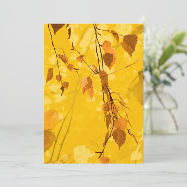 Herbstunterschiede 3 dankeskarte (Stehend Vorderseite)