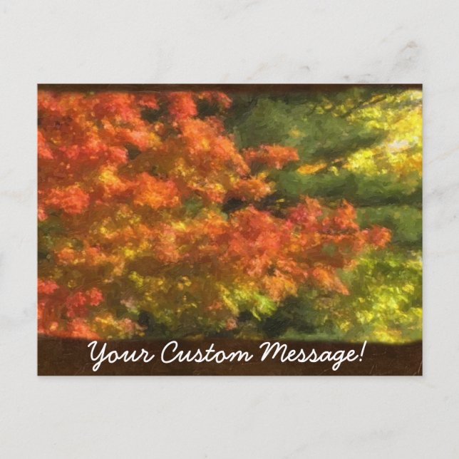 Herbstunterschiede 7 postkarte (Vorderseite)