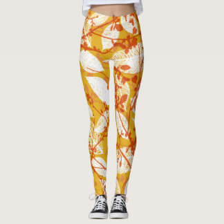 Herbstunterschiede: Vintage Wiederholung Leggings