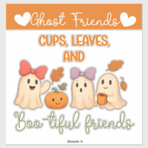 Herbstups, Blätter & schöne Unternehmen Aufkleber