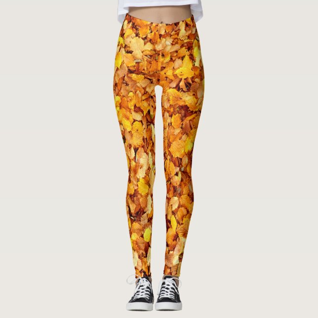 Herbstverlässt Leggings (Vorderseite)