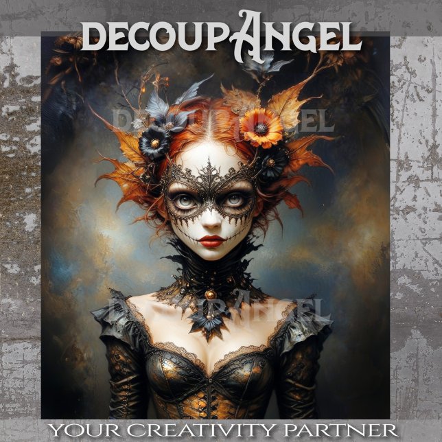 Herbstverzauberung - Gotische Whisper Dekoupage Seidenpapier (Von Creator hochgeladen)