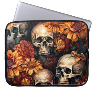 Herbstvibes 3D Skulls Laptopschutzhülle