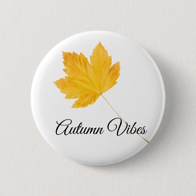Herbstvibes Button (Vorderseite)