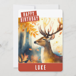 Herbstvibes Deh Birthday Card Feiertagskarte