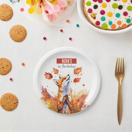 Herbstvibes Fox - Geburtstagsparty - Pappteller