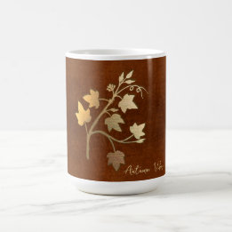 Herbstvibes goldbraunes Vlies der Weinrebe Kaffeetasse