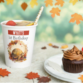 Herbstvibes Tortoise - 1. Geburtstag - Pappbecher