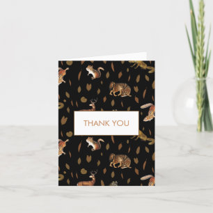 Herbstvieh - Herbstlebewesen dank Karte