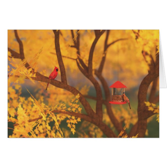 Herbstwächterkarte (Vorderseite (Horizontal))