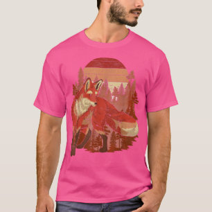 Herbstwald Bäume Wildnis Natur Retro T-Shirt