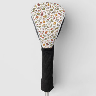 Herbstwald Blumenblatt Pilzmuster Golf Headcover