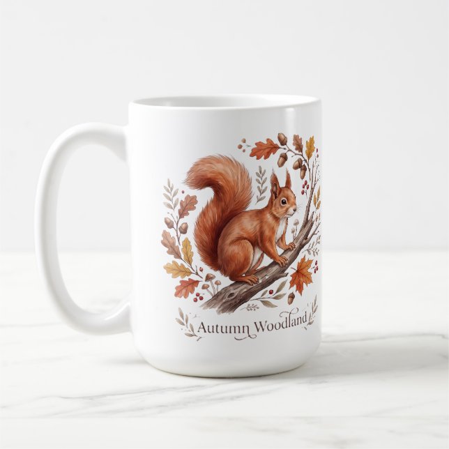 Herbstwald Eichhörnchen   Kaffeetasse (Links)