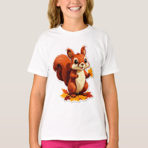 Herbstwald Eichhörnchen T-Shirt