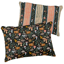 Herbstwald Forager gemütlich-warm 2-seitig Dekokissen