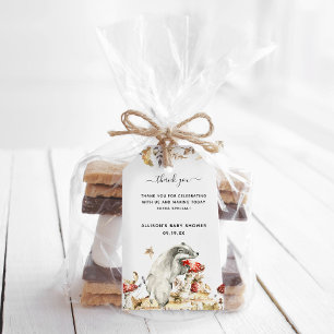 Herbstwald Geschenkanhänger für Babyparty-Dankes