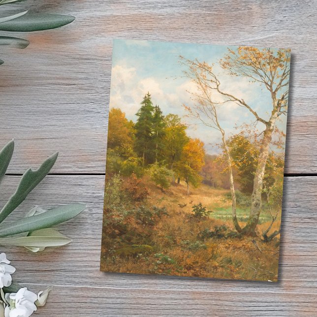Herbstwald - Heinrich Böhmer Postkarte (Von Creator hochgeladen)