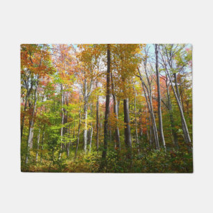 Herbstwald I Herbstlandschaftsfotografie Fußmatte