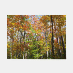 Herbstwald II Herbstlandschaftsfotografie Fußmatte