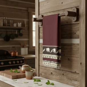 Herbstwald Küchentuch