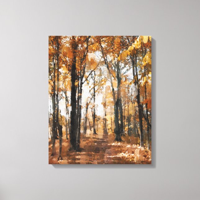 Herbstwald Leinwanddruck (Vorderseite)