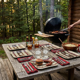 Herbstwald pappteller