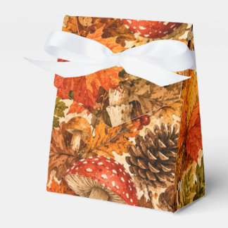Herbstwald-Pilzmuster | Gemütliche Herbstblätter Geschenkschachtel