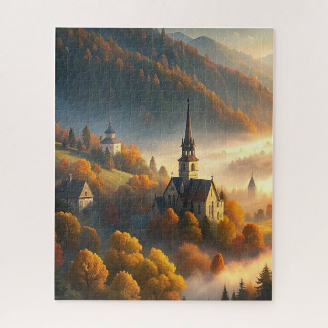 Herbstwald-Puzzle Puzzle (Vertikal)