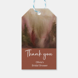 Herbstwald Terracota Brautparty Geschenkanhänger