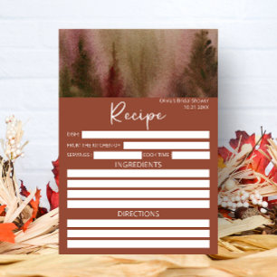 Herbstwald Wasserfarbe Rezept für die Braut