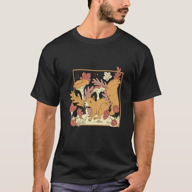 Herbstwälder-Eichhörnchen T-Shirt (Vorderseite)