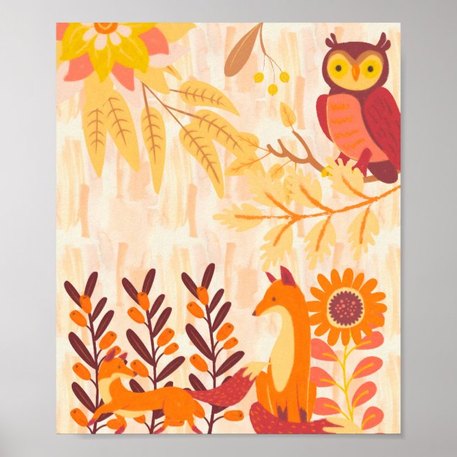 Herbstwälder Poster (Vorne)