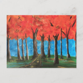 Herbstwälder Postkarte