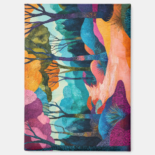 Herbstwaldmagnet Magnet