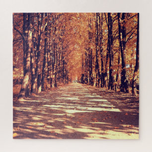 Herbstwaldpfad: Friedliche Landschaftsreise Puzzle