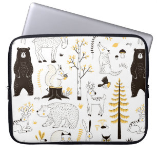 Herbstwaldstruktur Laptopschutzhülle