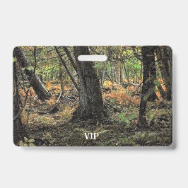 Herbstwaldszene Ausweis