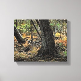 Herbstwaldszene Leinwanddruck